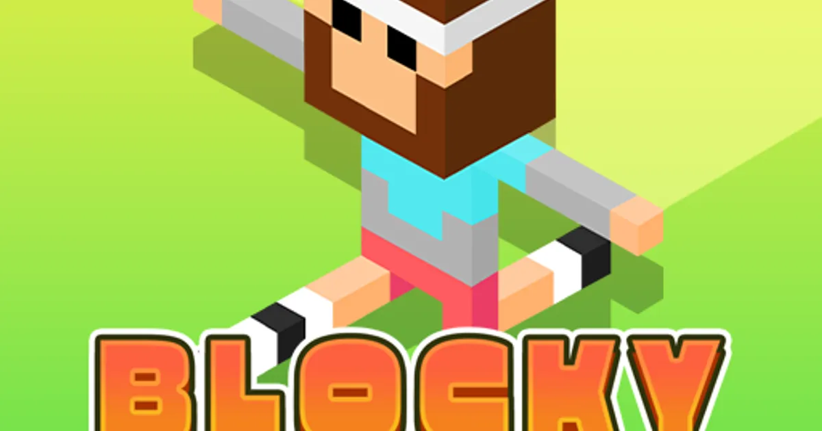 Blocky Runner: Dodge obstacles to survive the endless dash