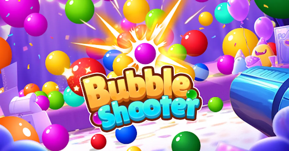 Bubble Shooter: Clearing clusters to avoid ceiling descent