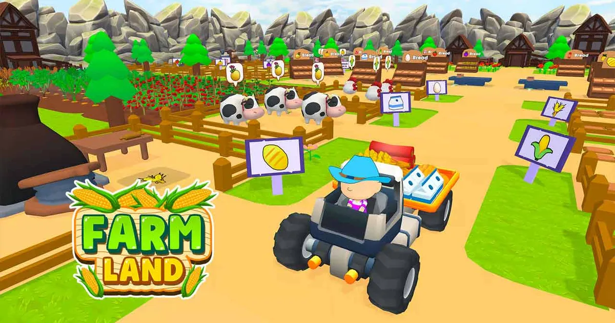 Farm Land: Harvest crops to expand your island territory