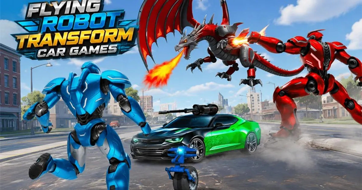 Flying Robot Transform Car Games: Morphing for Survival