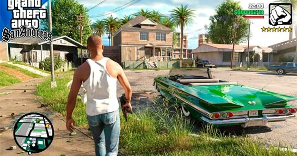 GTA: San Andreas: Steer through the chaotic urban sprawl