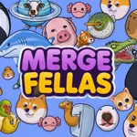 Merge Fellas: Dropping characters to trigger chain reactions