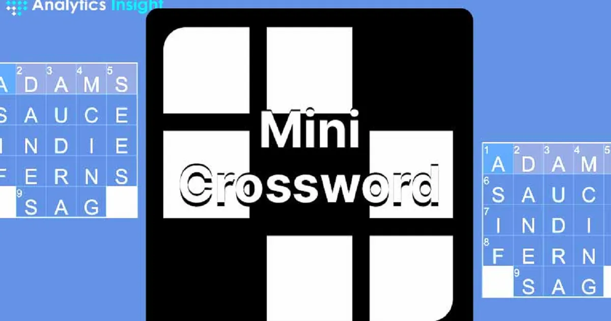 Mini Crossword: Type letters to solve daily grid puzzles Mini Crossword: Type letters to solve daily grid puzzles
