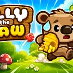 Olly the Paw: Click to gather resources and repair the plane