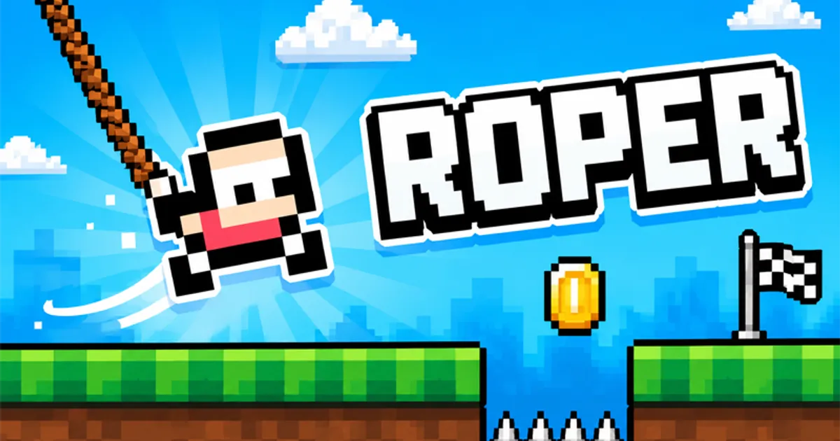 Roper: Swing across dangerous platforms to collect coins