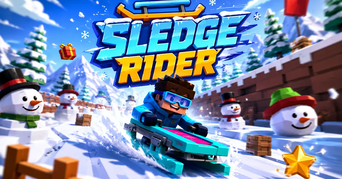 Sledge Rider: Dodge obstacles on an endless icy mountain Sledge Rider: Dodge obstacles on an endless icy mountain
