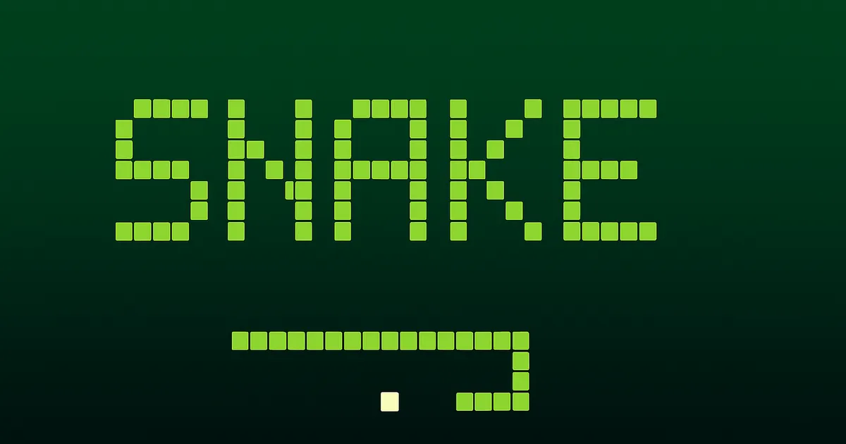 Snake: Navigate the grid and avoid your own growing tail