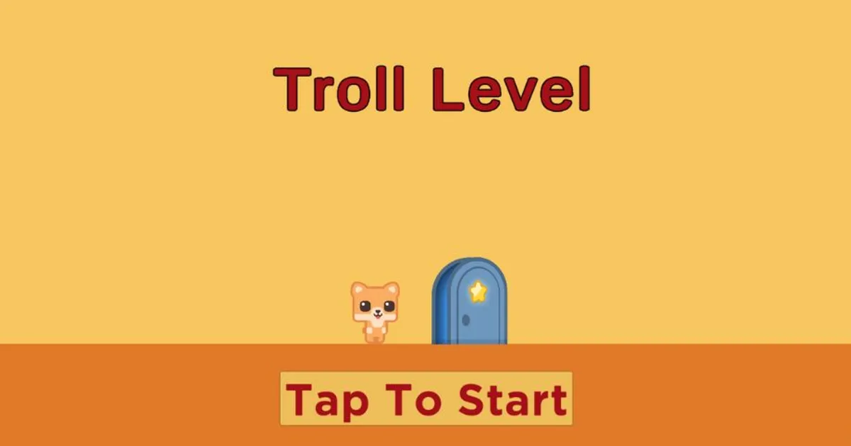 Troll Level: Can You Beat These Deceptive Platforming Traps?